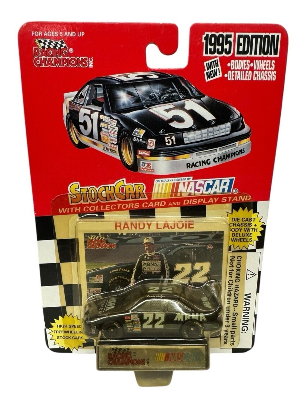 Randy Lajoie 1995 Racing Champions 1:64 #22 MBNA Pontiac Grand Prix